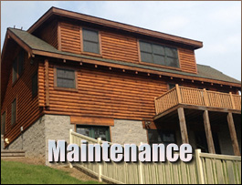  Laurel Springs, North Carolina Log Home Maintenance